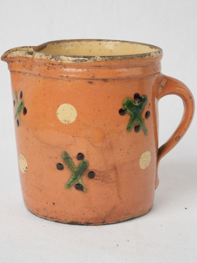 Decorative alpine floral-designed jug  