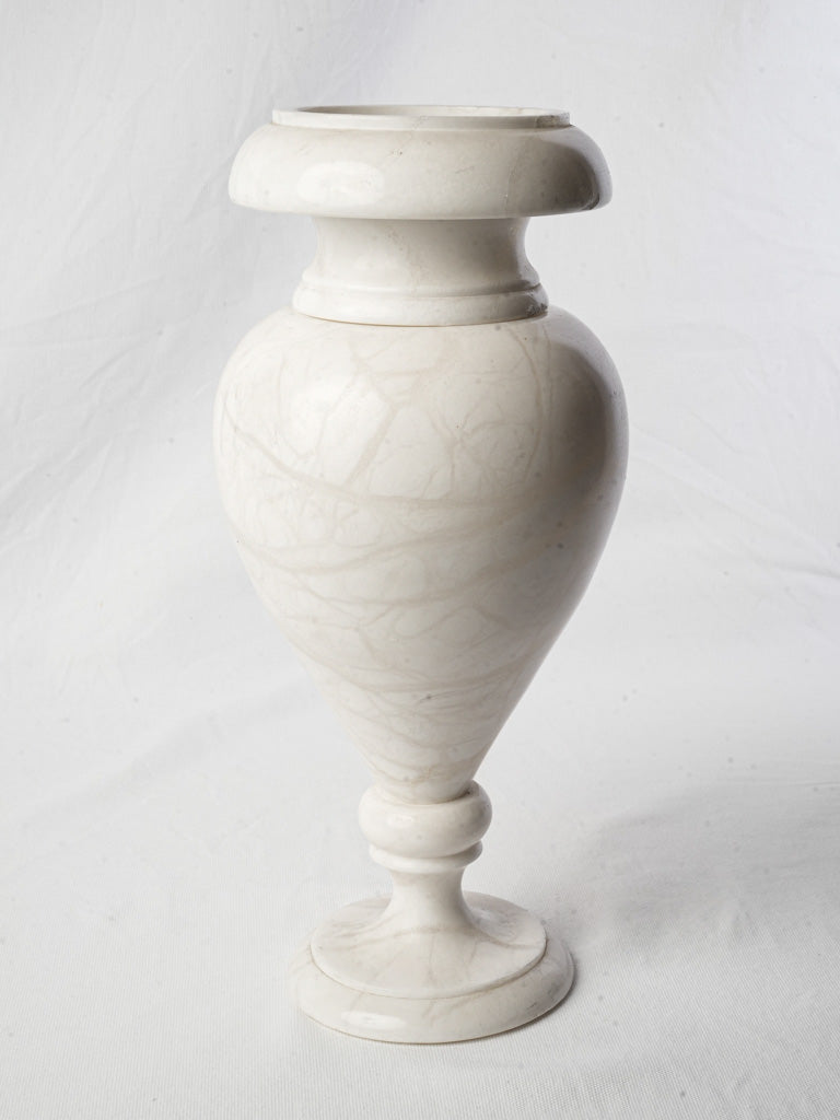 Early to Mid-20th Century Elegant Alabaster Urn Vase - 17¾"