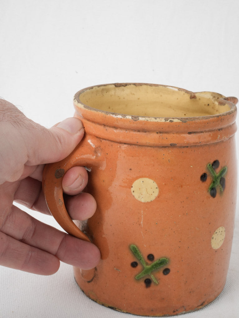 Authentic aged terracotta pottery  