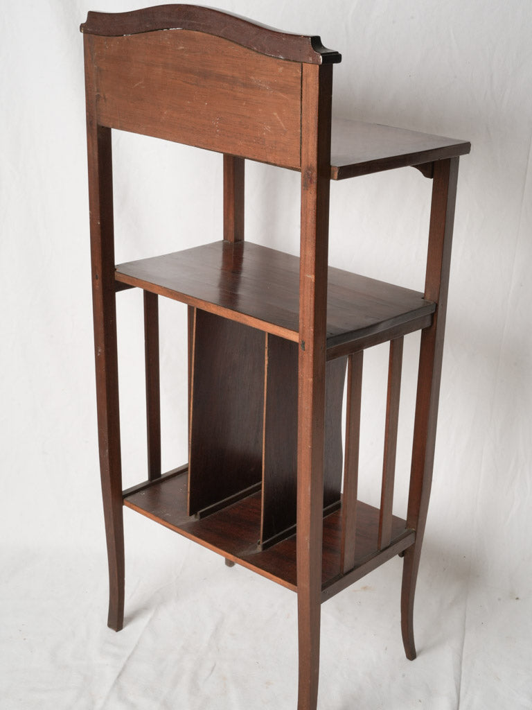 Antique mahogany neoclassical shelf