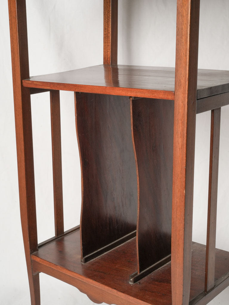 Subtle patina vintage music shelf