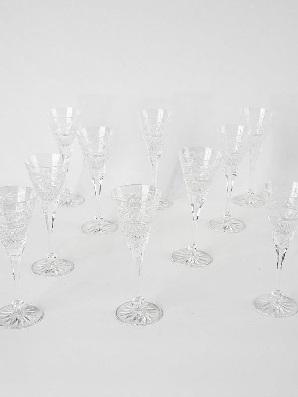 Vintage Baccarat crystal wine glasses