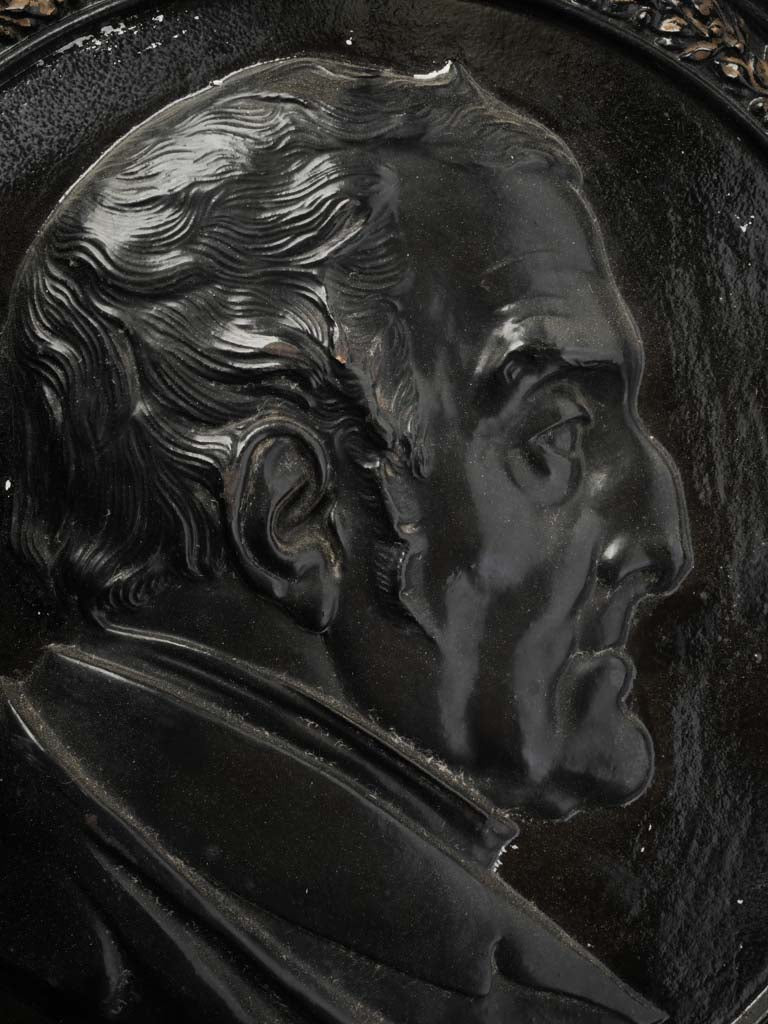 Elegant patina finished metal plaque  