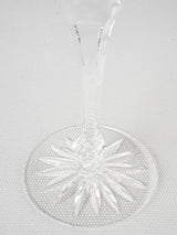 10 vintage Baccarat crystal wine glasses 7½"