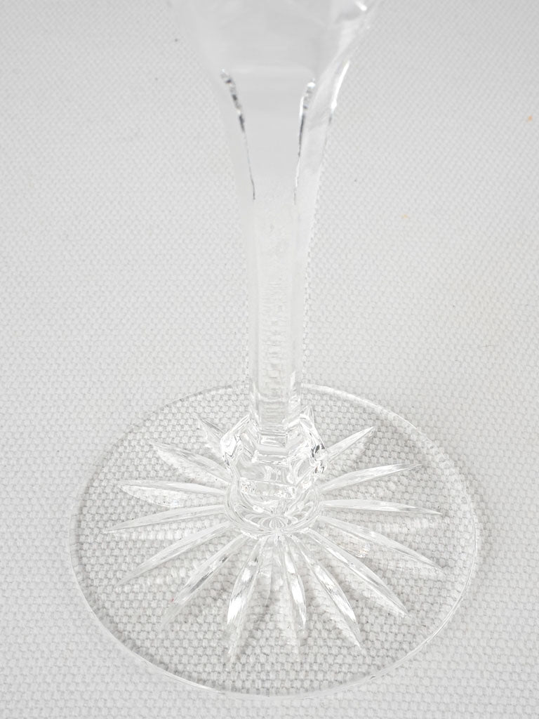 10 vintage Baccarat crystal wine glasses 7½"