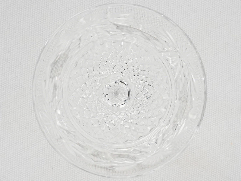 10 vintage Baccarat crystal wine glasses 7½"