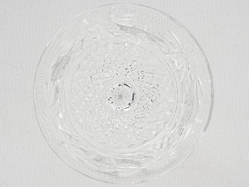 10 vintage Baccarat crystal wine glasses 7½"