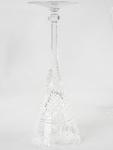 10 vintage Baccarat crystal wine glasses 7½"