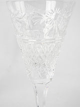 10 vintage Baccarat crystal wine glasses 7½"