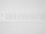 10 vintage Baccarat crystal wine glasses 7½"