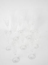 10 Baccarat champagne flutes 8¾"