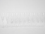 10 Baccarat champagne flutes 8¾"