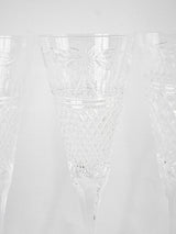 10 Baccarat champagne flutes 8¾"