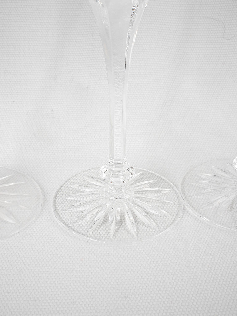 10 Baccarat champagne flutes 8¾"