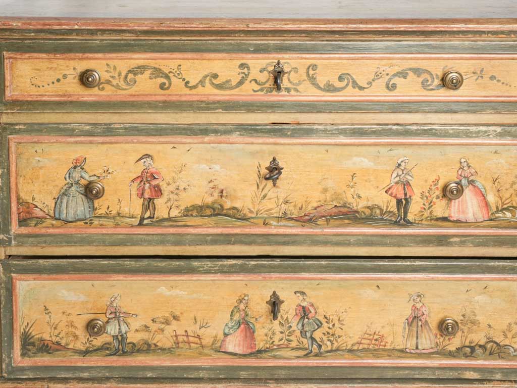 Elegant coral accent cabinet  