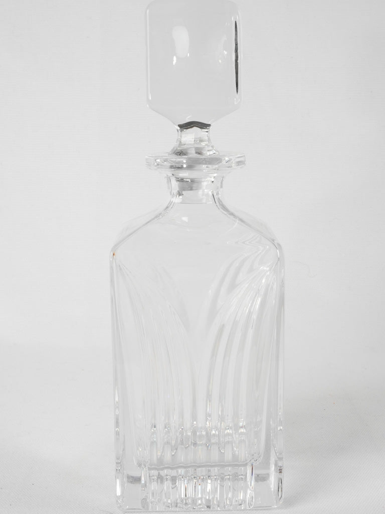 Art Deco whisky decanter - crystal 10¾"
