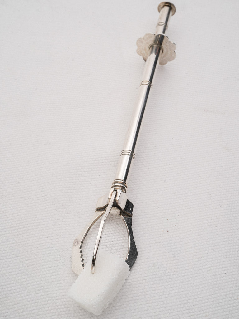 Vintage Silverplate Spring-Action Sugar or Ice Tongs - 8¼
