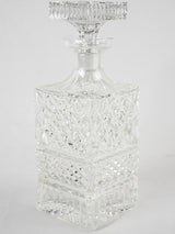 Vintage Whisky decanter - cut crystal 10¼"