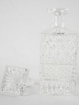 Vintage Whisky decanter - cut crystal 10¼"