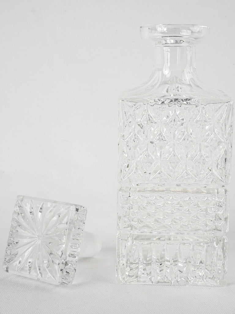 Timeless crystal liquor bottle