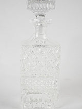 Vintage Whisky decanter - cut crystal 10¼"