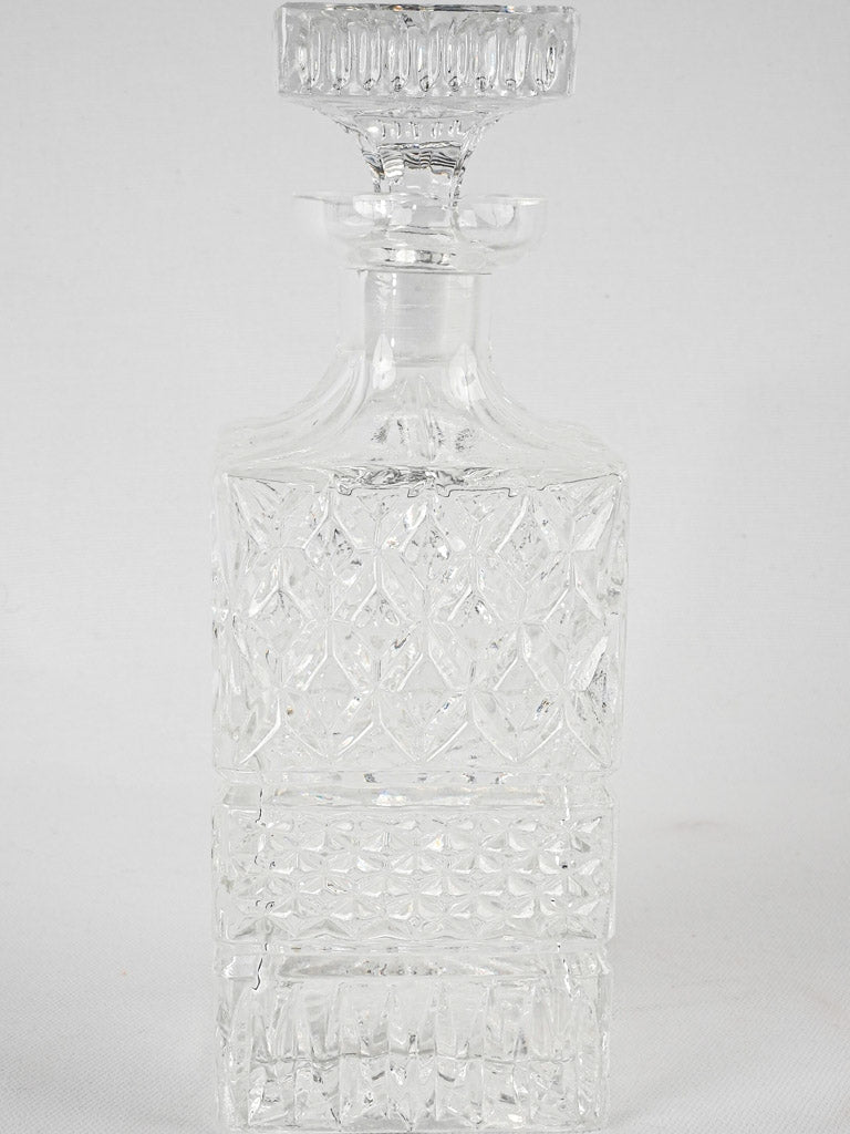 Vintage Whisky decanter - cut crystal 10¼"