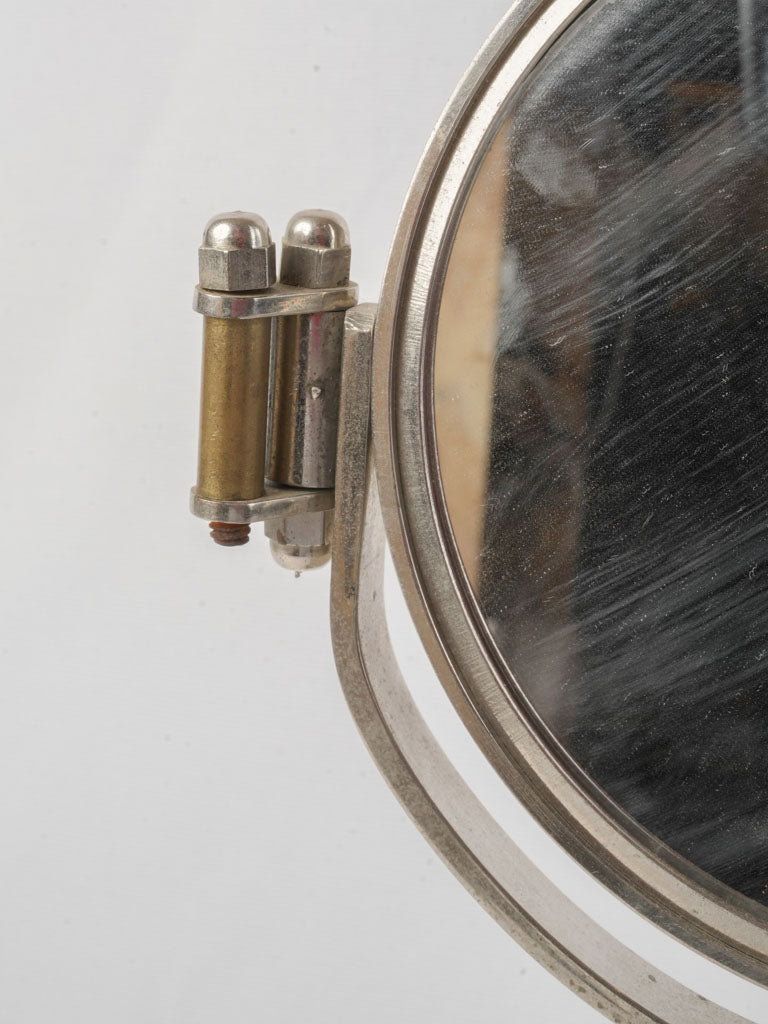 French Art Deco Double-Sided Tabletop Vanity Mirror C. 1940 - 16¼"