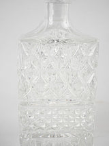 Vintage Whisky decanter - cut crystal 10¼"