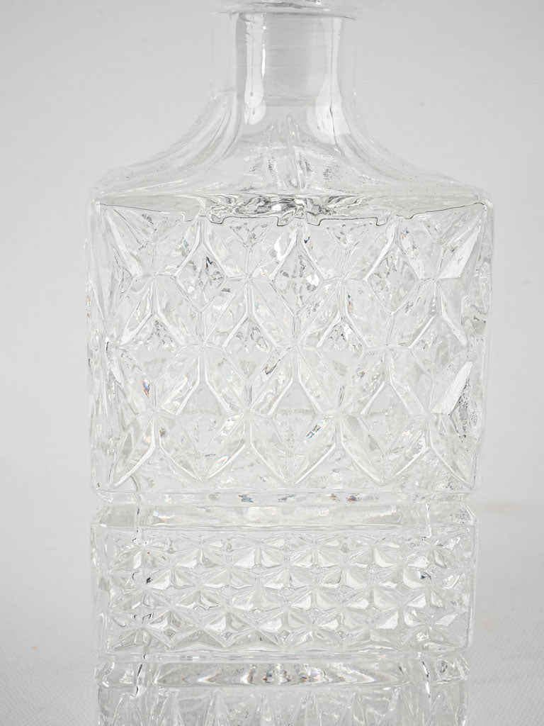 Vintage Whisky decanter - cut crystal 10¼"