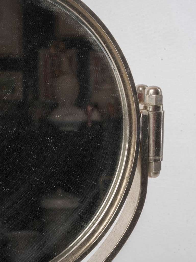 French Art Deco Double-Sided Tabletop Vanity Mirror C. 1940 - 16¼"