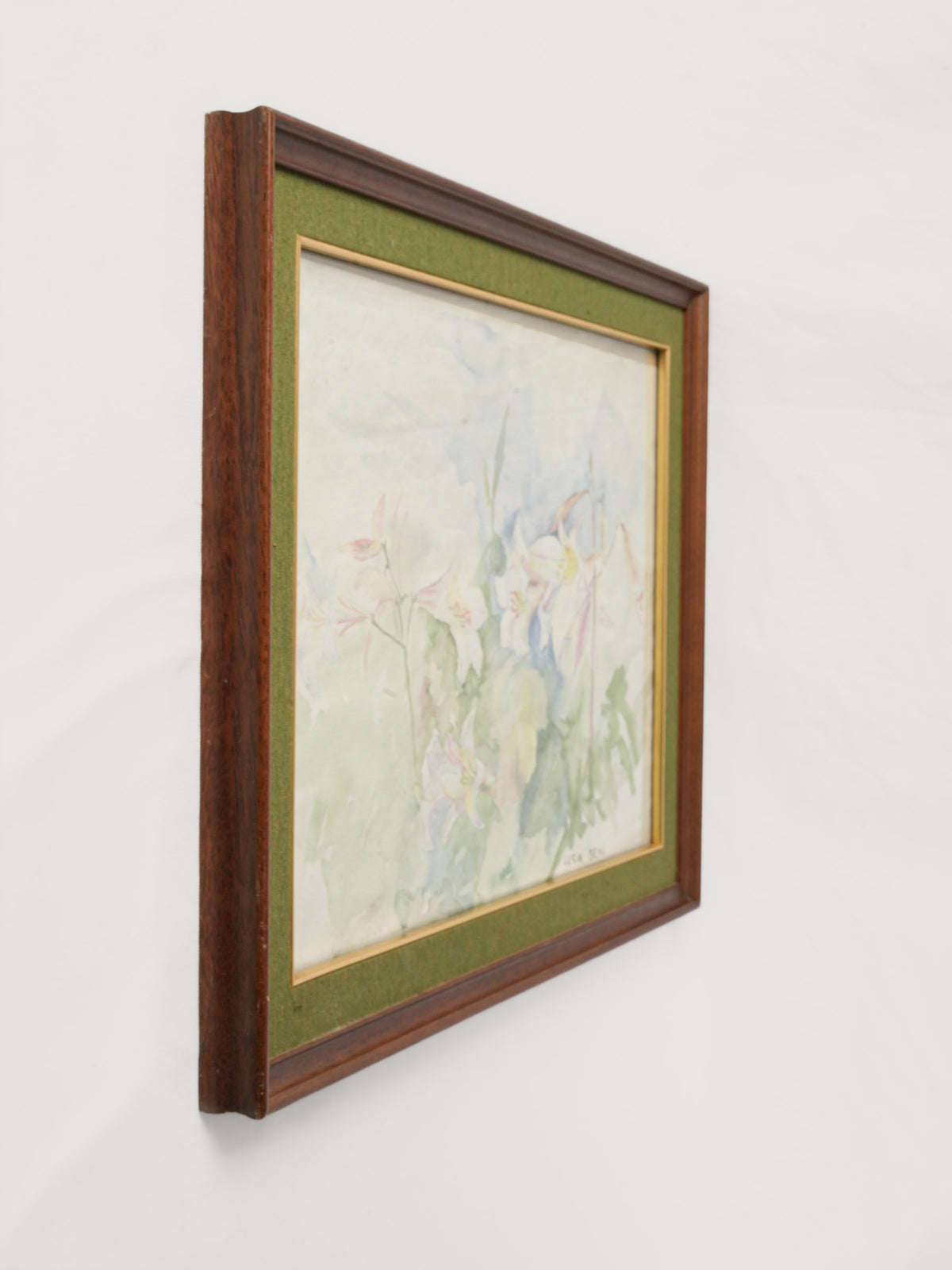 Mid-20th-Century Floral Watercolor by Lucia Bessi - 18½" x 25½"