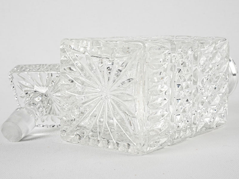 Vintage Whisky decanter - cut crystal 10¼"