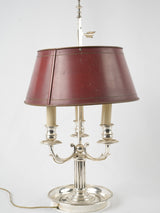 Vintage three-arm French silver lamp