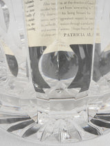 Crystal champagne bucket w/ 6 flutes - 1930s