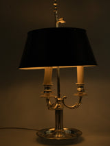 Stylish French silver three-arm lamp