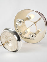 Luxurious 19th-century silver bouillotte lamp