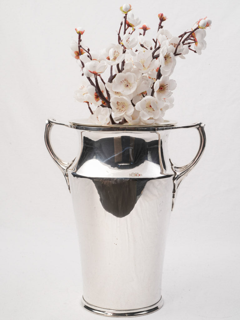 Vintage elegant silver-plated vase