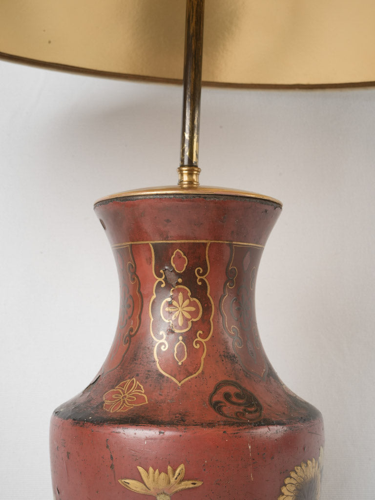 Exquisite vintage Japanese two-light lamps