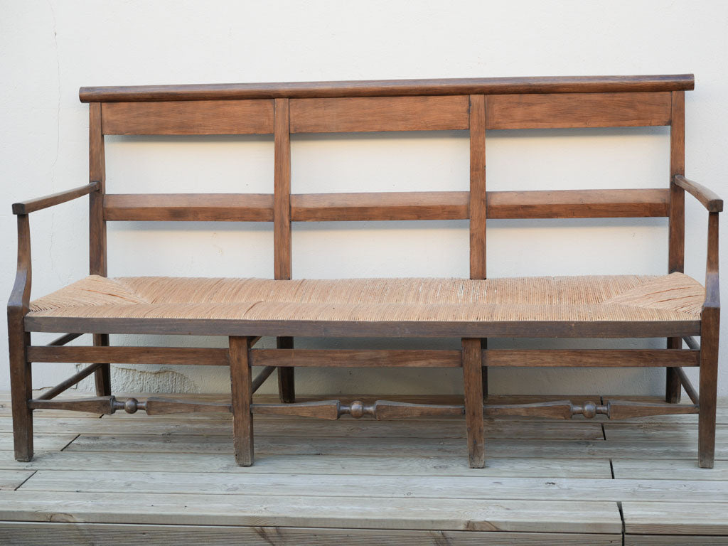 Distinctive walnut stylish entryway seat