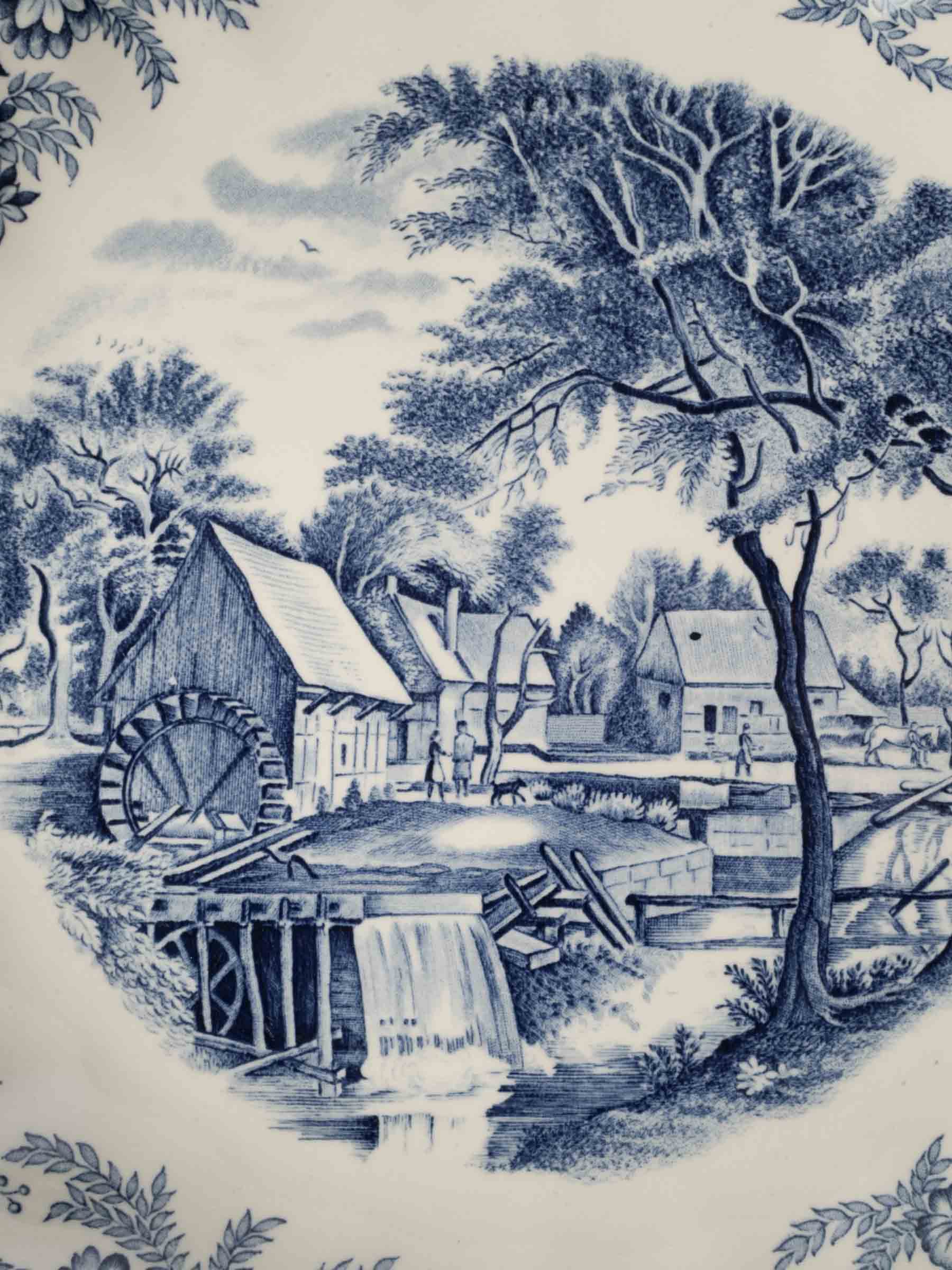 Johnson Bros 'Mill Stream Blue' Ironstone Dinner Service for Five