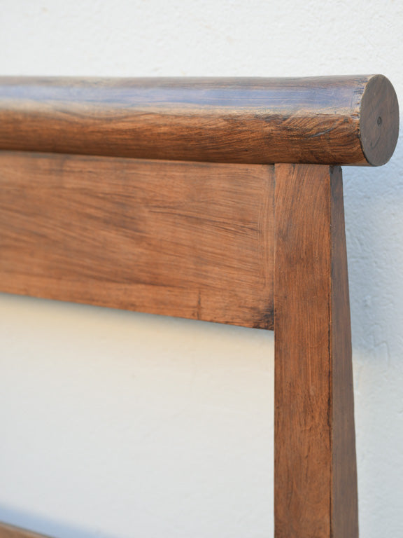 Classic walnut cozy farmhouse bench