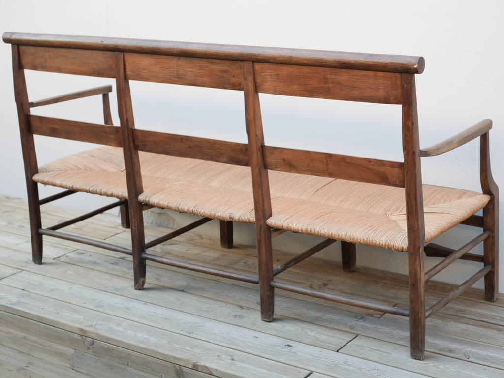 Refined walnut period-piece relaxation furniture