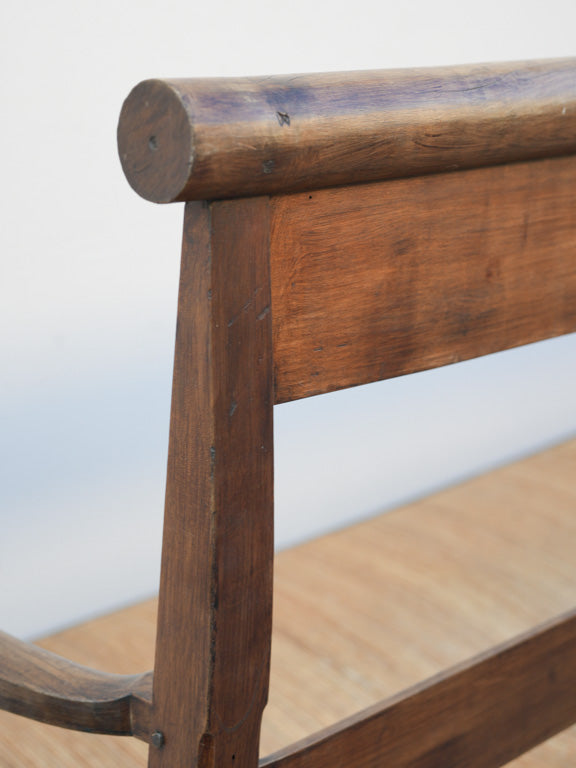 Graceful walnut traditional kitchen bench