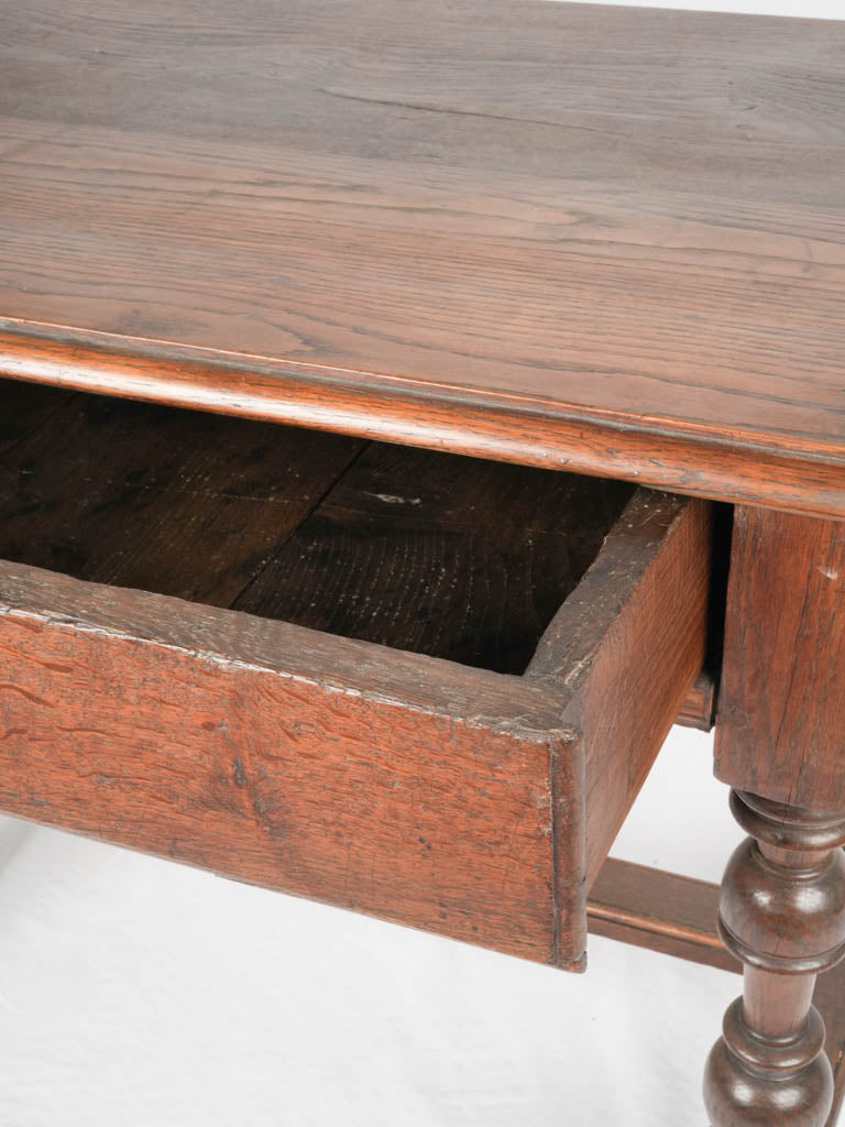 Vintage Louis XIII oak writing table