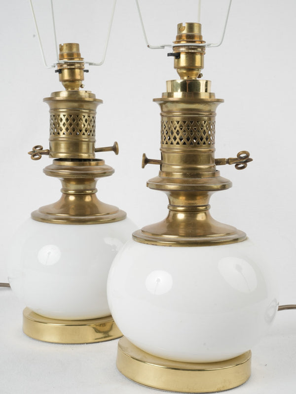 Classic vintage French ceramic table lamps