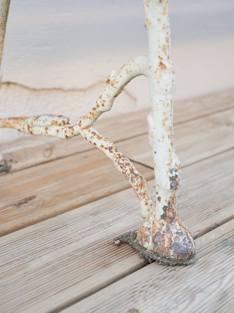 19th-Century Cast Iron And Wood Bench W/ Branch-Like Supports - 70¾"