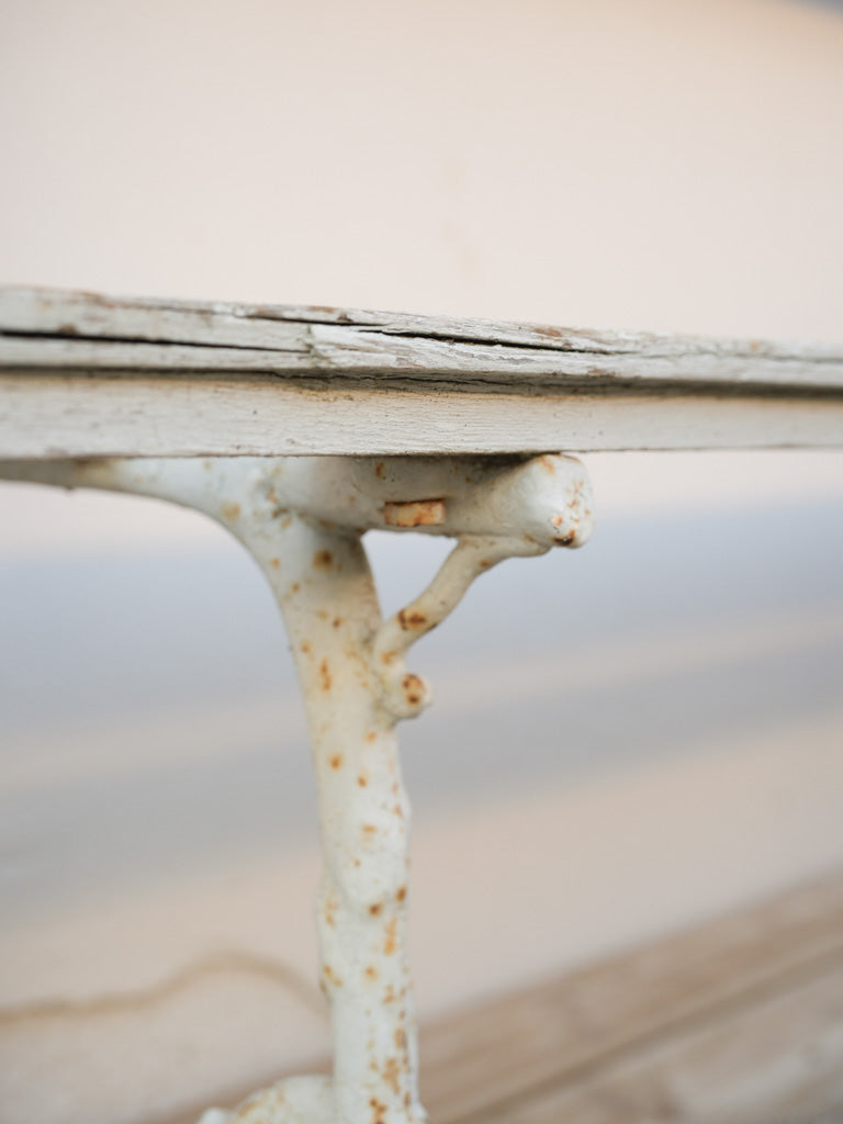 19th-Century Cast Iron And Wood Bench W/ Branch-Like Supports - 70¾"