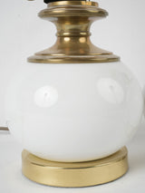 Stylish vintage ceramic and brass lamps