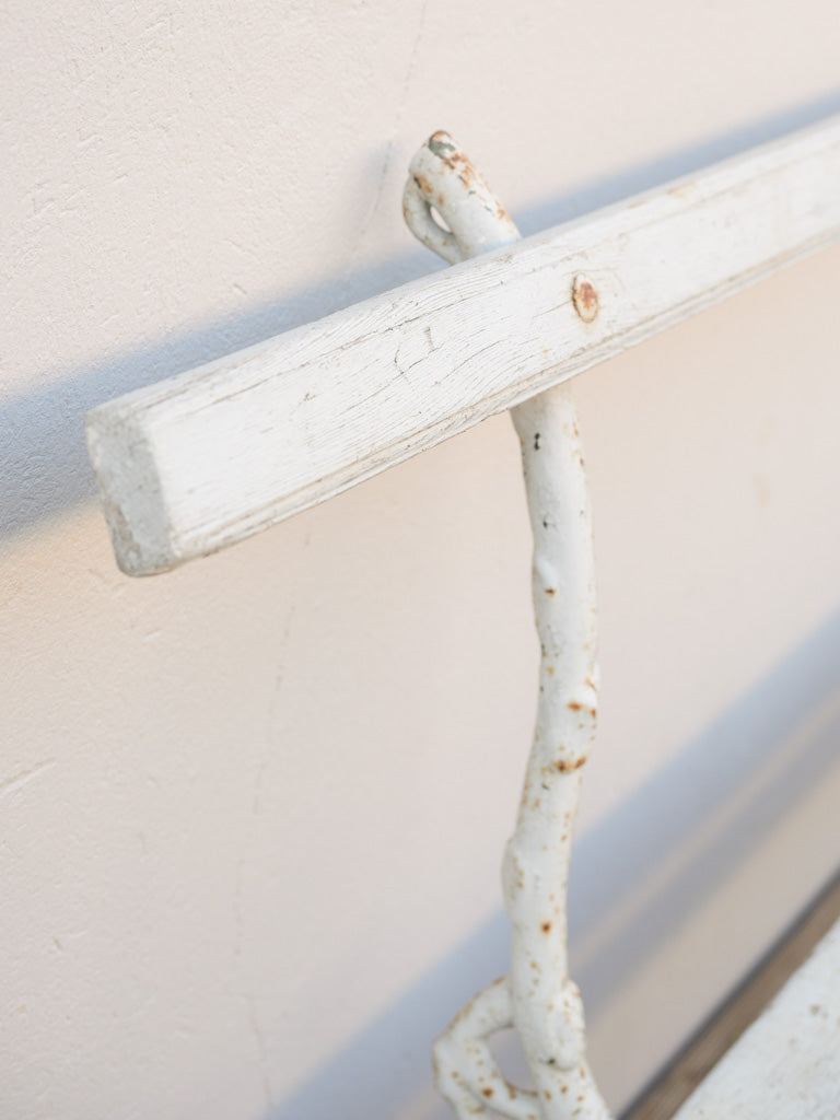 19th-Century Cast Iron And Wood Bench W/ Branch-Like Supports - 70¾"
