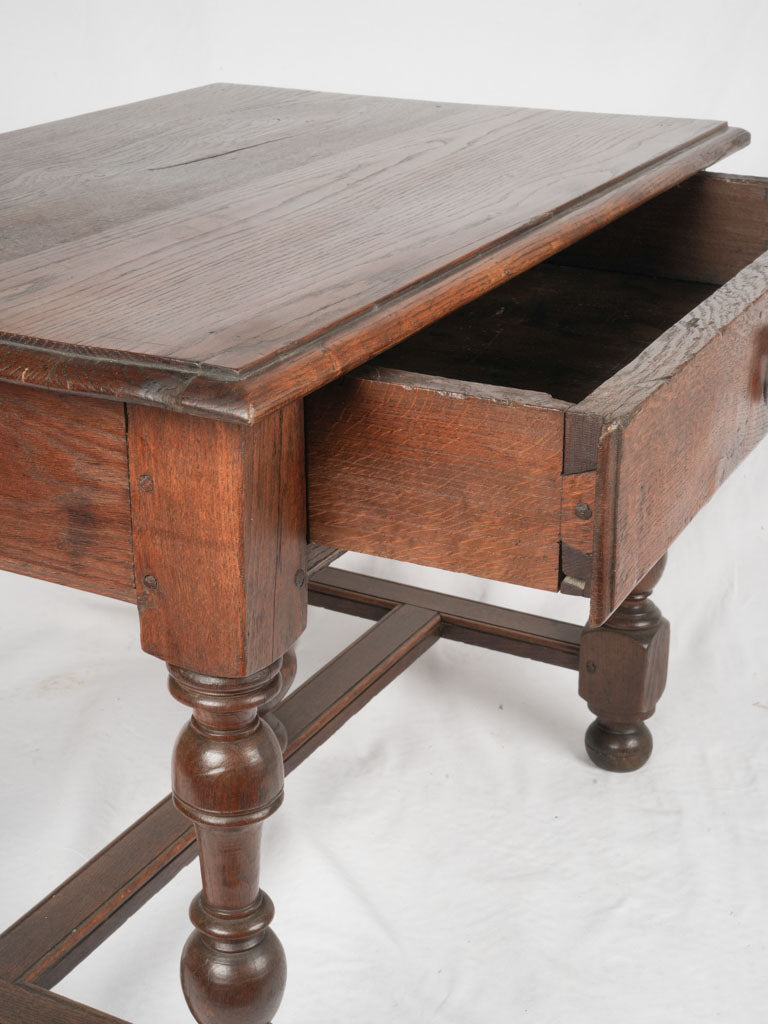 Long single-drawer splendid oak table